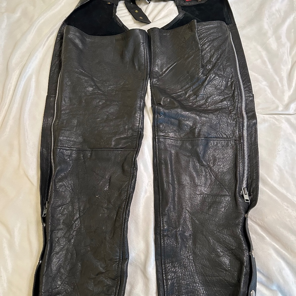 Womens Leather Chaps Small
